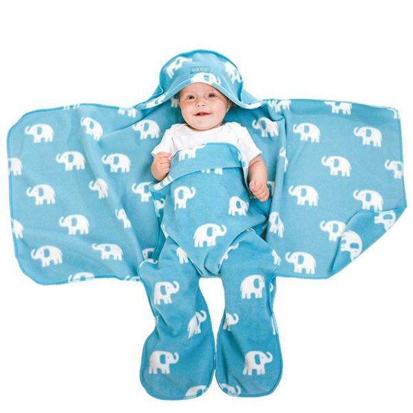 Elephant Nod Pod Baby Blanket